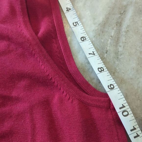 Joan Rivers Vestst women's XL cotton blend red pockets new - Picture 9 of 9